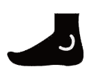 foot pain icon